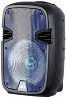 QFX PBX-1205-BL Rechargeable 12" Party Speaker with Stand and Microphone - Blue