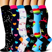 Compression Socks - Compression Sock Women & Men - Best Running, Athletic Sports, Crossfit, Flight Travel