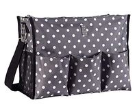 Wheelchair Bag for Back of Chair w/ 5 Exterior & 5 Interior Pockets - Perfect Carrier Bag for Newspaper, Medical Paperwork, Blanket for Most Electric, Manual or Power Wheelchairs (Pop Lights)