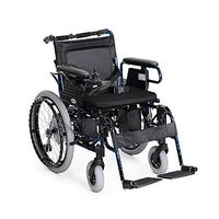XF Electric Wheelchair Small Wheel Aluminum Alloy Lightweight Folding Disassembly Handrail Old Disabled Scooter - Black Armchairs