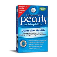 Nature’s Way Pearls Acidophilus Probiotic Softgels, 30 Count (Packaging May Vary)