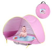 Wikole Portable Automatic Open Sunscreen Waterproof Beach Children Tent Play Tents