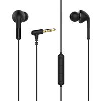 Reetec In-Ear Stereo Bass Sports Earbuds RT-S1 Volume Remote Control with Microphone Wired Headphones Earphones (Black)