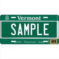 Custom Personalized Metal License Plate Your Name Your State - Choose from All 50 States (Vermont, 6" x 12" Super Thick (.045"))