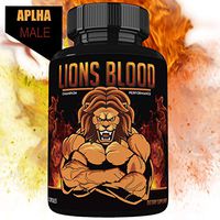 Lions Blood Male Testosterone Booster – [10X Strength] – Increase Size, Stamina, Strength, Drive – Fast Acting & All Natural Enhancing Supplement – Max Dose for 1 Month Supply – Made in USA