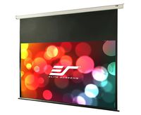 Elite Screens VMAX2 Premium Electric Motorized Projector Screen Home Theater 8K 4K Ultra HD Ready Projection w/ Multi Aspect Ratio Feature Max Size 100" Diag 4:3 to 91" Diag 16:9 w/ 24-inch Drop, White Case, VMAX100XWV2