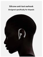 Ear Hooks Compatible with Apple AirPods 1&2, 2 Pack Silicone Anti-Lost Durable Ear Hooks for Sports Wear: Running,Jogging, Cycling, Driving, Skating, Hiking, Gym Fitness Activities(White)