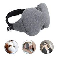 Cotton Sleep Mask, GoZheec Eye Mask for Sleeping Soft and Comfortable Blindfold Sleeping Mask for Woman and Man with Adjustable Strap, Ear Plug