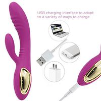 LED Handheld Massager, 10 Magic Modes, Whisper Quiet, Personal Massager, Cordless Silicone Massager for Neck Shoulder Back Body Massage, Muscle Soreness Relief (Purple)