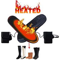 cheerfullus Fashion Rechargeable Heating Insole for Men Women,Winter Foot Warmer,Washable Electric Pads Heated Insole,6-Hours Super Heat with Extension Cable for Boots High Heels Flat Shoes