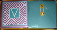 Monogram, Initial"V" Notecards (8 Note Cards/8 Envelopes)