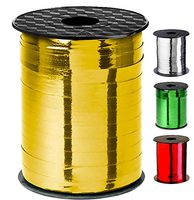 Curly Ribbon Gold for Curling Ribbons 500 Yards – New Years Decoration, Gift Wrap Birthday Party, Wedding, Baby/Bridal Shower Gifts, Engagement & Anniversary – Large