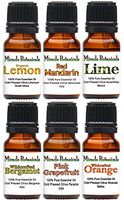 Miracle Botanicals Citrus Essential Oil Sampler - Set of 6 100% Pure Therapeutic Grade Citrus Essential Oils - (6) 10ml