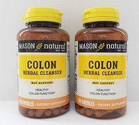 Mason Colon Herbal Cleanser Caps 500mg, 100 Capsules (Pack of 2)