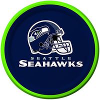 Creative Converting 8 Count Seattle Seahawks Paper Dessert Plates - 419528