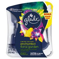 Glade Plugins Scented Oil Air Freshener Starter Kit, Enchanted Floral Garden