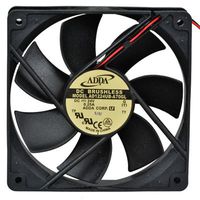 Adda AD1224UB-A70GL DC Brushless Fan, 24V, 120 mm L x 120 mm W x 25 mm H