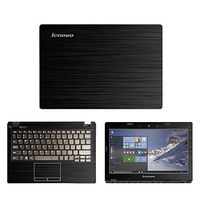 Black Brushed Aluminum Skin Decal wrap Skin case for Lenovo Ideapad 100s 11.6" Laptop