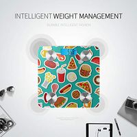 Colorful Fast Food and Drink Electronic Scale Electronic Weight Scale Body Weight Digital Scale Tracks 8 Key Compositions Analyzer Sync with Fitness Apps 400 Lbs