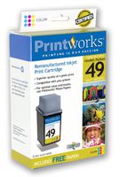 Printworks Remanufactured Inkjet Cartridge Black Compatible w/HP49