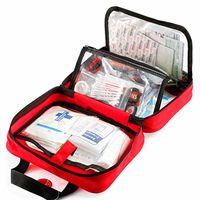 Babyprice Mini Red First Aid Emergency Survival Kit for Home, Office, Car, Boat, Travel, Sports, Camping, Hiking, Adventures