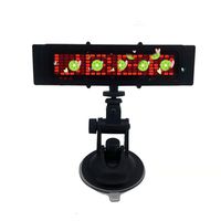 Removable DC 12V Remote Led Display Sign, Compatibility for Uber/Lyft/Taxi/Car/Boat/Shop,Easy Program(Red)