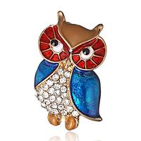 Fashion Cute Rhinestone Crystal Animal Owl Brooch Pin Women Xmas Jewelry Gift Daily Popular Novelty Creation Aesthetic Beauty Woman Girl | Choose Item - Item3