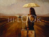 Hi-Look Microfiber Cleaning Cloth - Woman with Parasol