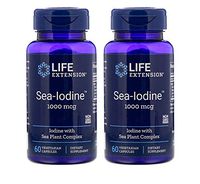 Life Extension Sea-Iodine with Sea Plant Complex 1000 Micrograms (60 Vegetarian Capsules) Pack of 2