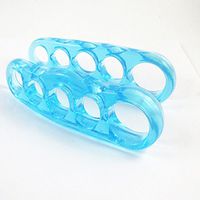 JIAHAO 1Pair Silicone Toe Separator Spreader Correction Bunion Hallux Valgus Pain Relief Small