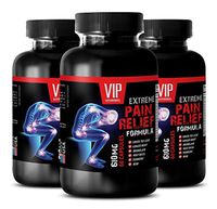 Pain Terminator - Extreme Pain Relief Formula 610MG - antioxidant Vitamins - 3 Bottles (180 Capsules)