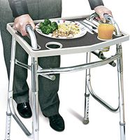 North American Walker Tray with Non-Slip Grip Mat
