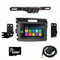 DVD GPS Navigation Bluetooth Radio and Dash Kit for Honda CRV 2012-2016 with Backup Camera