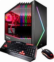 iBUYPOWER - Desktop - Intel Core i7-16GB Memory - NVIDIA GeForce RTX 2070-1TB Solid State Drive - Black/Gray