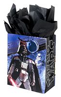 Hallmark 13" Large Star Wars Gift Bag with Tissue Paper (Darth Vader, Stormtrooper, Yoda) for Birthdays, Fathers Day, Holidays and More