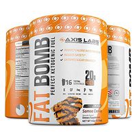 Axis Labs Fat Bomb Samoa Cookie 16 Servings, Samoa Cookie, 18.06 Ounce