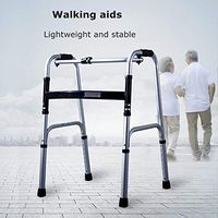 SNMBDB Aluminum Alloy Walking Aids Adjustable Mobility Foldable Walkers for Elderly