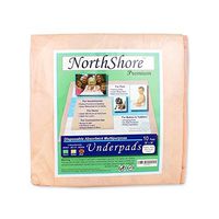 NorthShore Premium, 36 x 36, 65 oz, Peach Super-Absorbent Underpads (Chux), Ultra Large, Case/100 (10/10s)