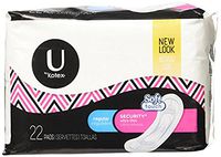 U by Kotex Security Ultra Thin, 22 Pads, Regular (Pack of 3)