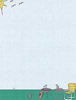 Backyard Barbecue Stationery Printer Paper 26 Sheets