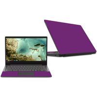MightySkins Skin Compatible with Lenovo Chromebook S330 (2018) - Solid Purple | Protective, Durable, and Unique Vinyl Decal wrap Cover | Easy to Apply, Remove, and Change Styles | Made in The USA