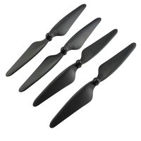Quadcopter Kit,Dartphew 4pcs Main Blades Propellers Spare Parts for MJX B3 Bugs RC Quadcopter Drone Helicopter (Black)