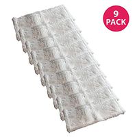 Think Crucial Replacement Mop Pads - Compatible with Bona Microfiber Dusting Pads and Bona Microfiber Floor Mops - 6" x 17" x 1/4 Pad for Mopping, Dusting Floors - Washable, Reusable, Wet (9 Pack)