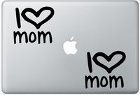 I Love Mom HenryDecalZD0648 Set Of Two (2x) , Decal , Sticker , Laptop , Ipad , Car , Truck