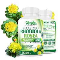 Rhodiola Rosea Maximum Strength 800mg, 120 Veggie Capsules with Rosavins & Salidroside. Reduces Stress, Tension, Anxiety. Improves Focus & Mood. Greater Energy & Stamina. Made in USA