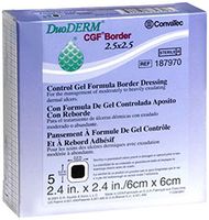 DuoDERM CGF Border Dressing - 2.4 inch x 2.4 inch - 187970 - Box of 5
