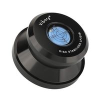 Viborg LP320B Disc Stabilizer HiFi Vinyl Weight Clamp 11.3 Ounce Turntable Bubble Level with Soft Base Pad