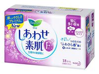 Laurier F 25cm for Heavy to Moderate Days, 18 Pads with Wings