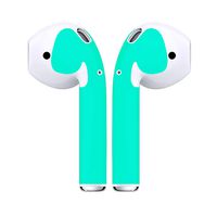 Jiecikou Stickers for Apple AirPods, Airpod Skins Protective Wraps, Self-Adhesive Covers for Customization & Protection, Compatible with Apple AirPods Teal