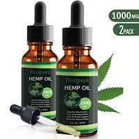 (2 Pack) Hemp Oil 1000mg for Pain Relief Anxiety - 100% Natural Organic Hemp Seed Extract for Joint, Stress, Mood & Sleep Support - Zero THC CBD Cannabidiol - Pure Hemp Oil Drops